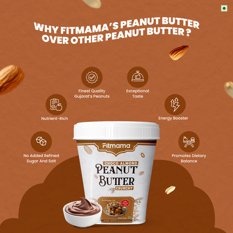 Choco Almond Peanut Butter - Nutty & Chocolatey, Protein Powerhouse, Guilt-Free