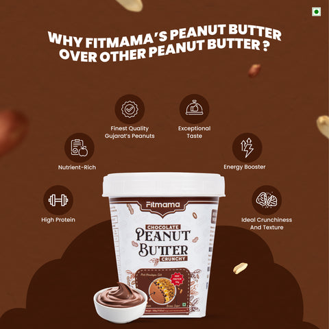 Crunchy Chocolate Peanut Butter – Crunch Chocolate Bliss, High Protein, No Refined Sugar