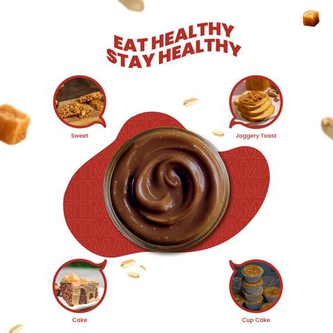 Organic Jaggery Peanut Butter - Natural Sweetness, High Protein Crunch, 100% Clean Fuel