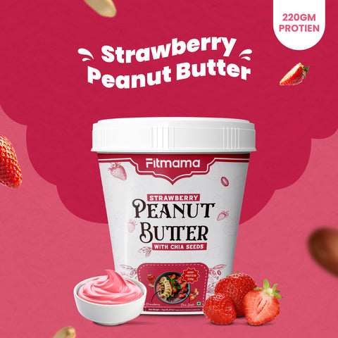 Strawberry Chia Peanut Butter – Berry Blast, Omega-Loaded, Pure Protein Goodness