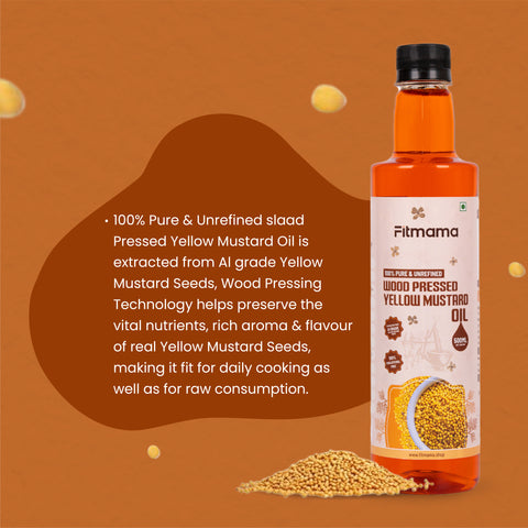 Wood Cold Pressed Yellow Mustard Oil